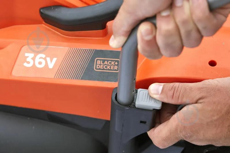 Газонокосилка аккумуляторная Black+Decker BCMW3336L1 - фото 7