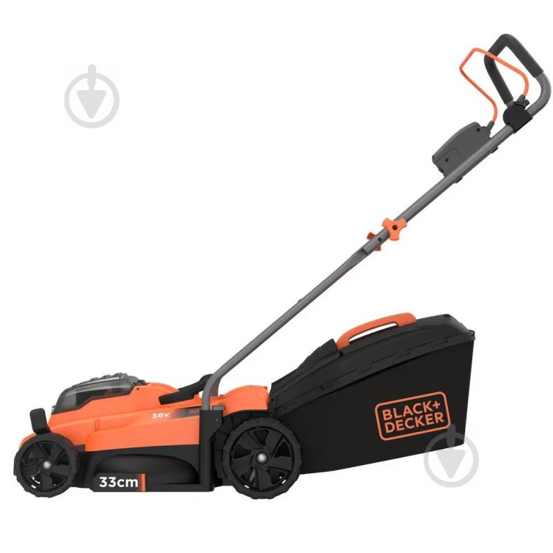 Газонокосилка аккумуляторная Black+Decker BCMW3336L2 - фото 1