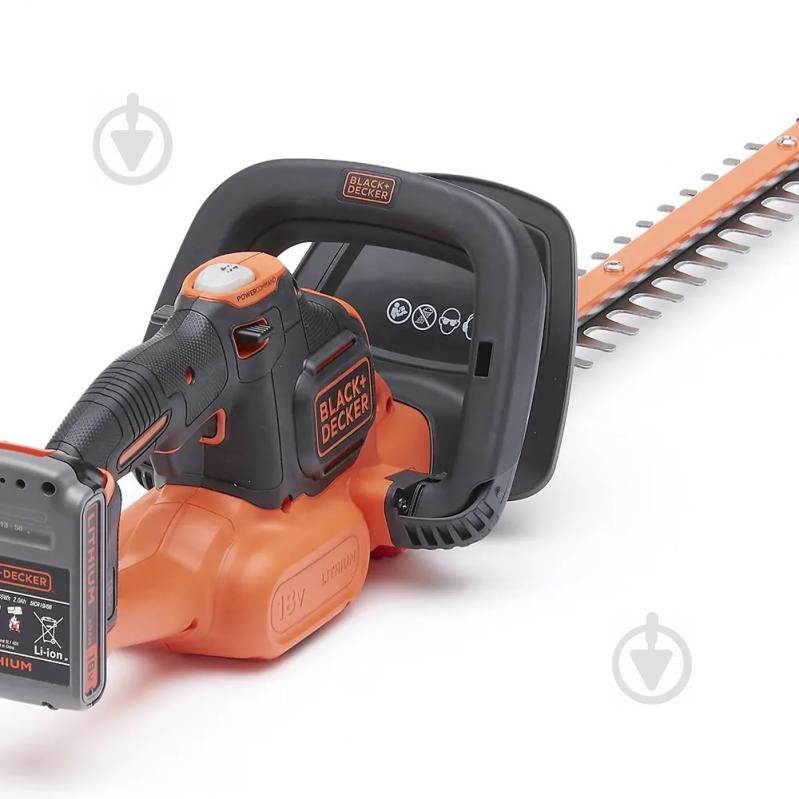 Кусторез аккумуляторный Black+Decker GTC18452PC - фото 6