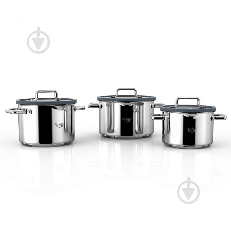 Набір каструль Krauff 6 предметів 26-247-009 - фото 1 Набір каструль Krauff 6 предметів 26-247-009 - фото 1