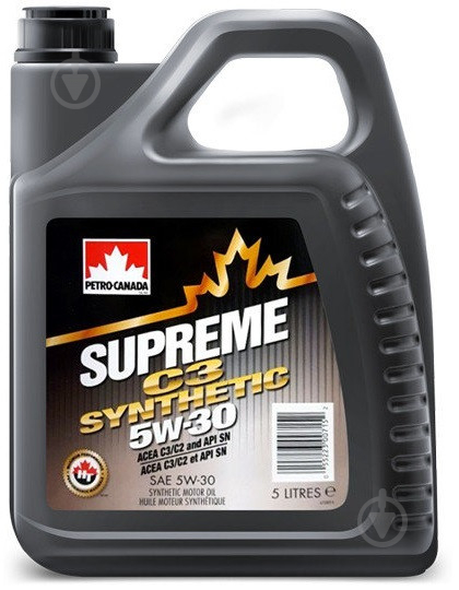 Моторне мастило Petro-Canada SUPREME C3 SYNTHETIC 5W-30 5 л (MOSNC53C20) - фото 1