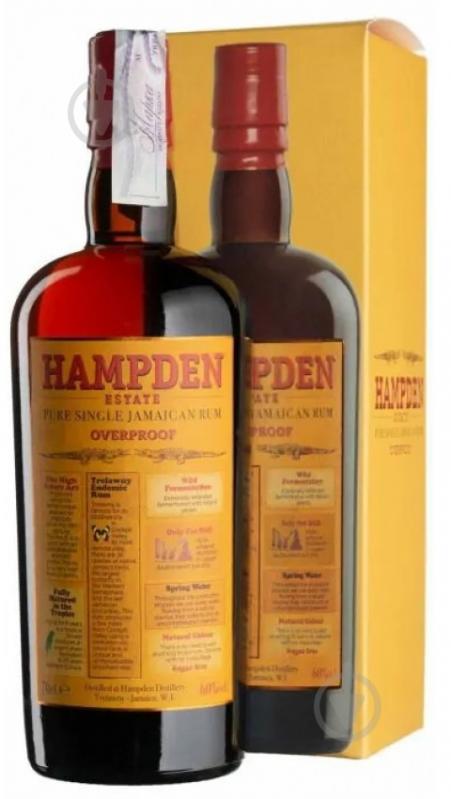 Ром Hampden Overproof 0,7 л - фото 1