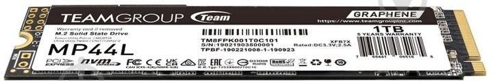 SSD-накопичувач Team Group MP44L 1000GB M.2 PCI Express 4.0 x4 3D NAND (TM8FPK001T0C101) - фото 3