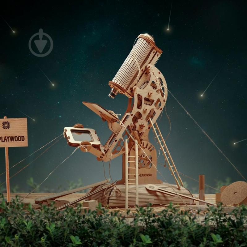 Деревянный 3D-конструктор Mr.Playwood Микроскоп - фото 10