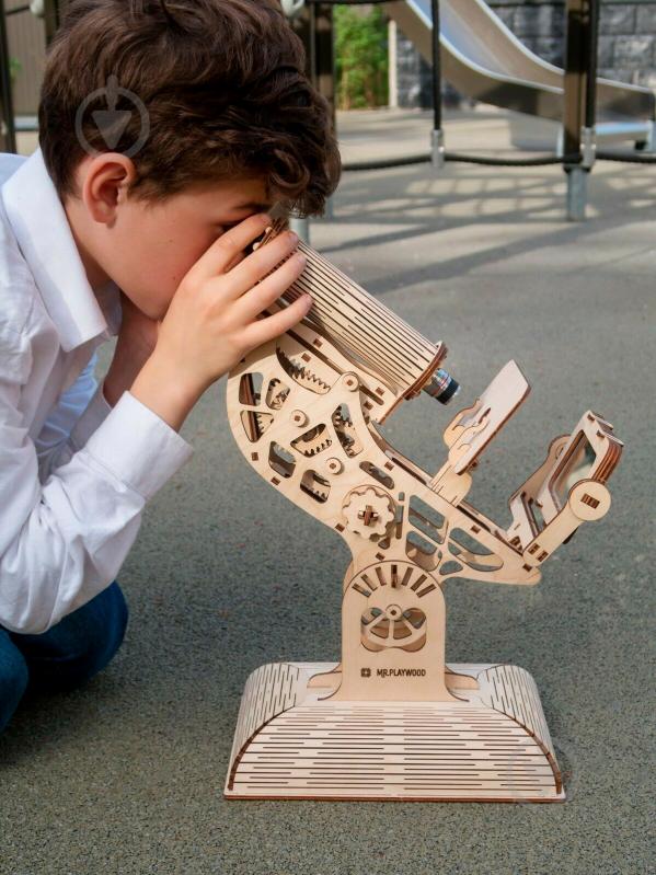 Деревянный 3D-конструктор Mr.Playwood Микроскоп - фото 8
