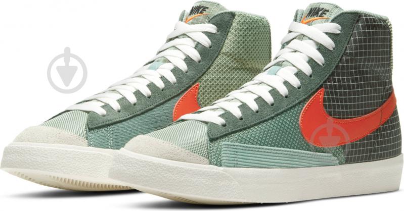 Кроссовки мужские демисезонные Nike Blazer Mid '77 DD1162-300 р.44 зеленые - фото 9 Кроссовки мужские демисезонные Nike Blazer Mid '77 DD1162-300 р.44 зеленые - фото 9