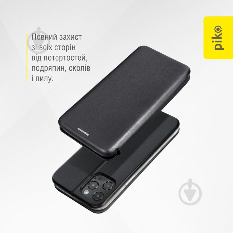 Чехол-книжка Piko Elegance для Moto E40 черный - фото 5