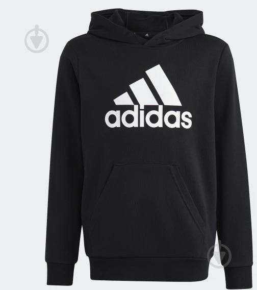 Джемпер Adidas U BL HOODIE HR6380 р.164 чорний - фото 1