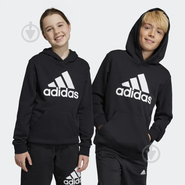 Джемпер Adidas U BL HOODIE HR6380 р.164 чорний - фото 3