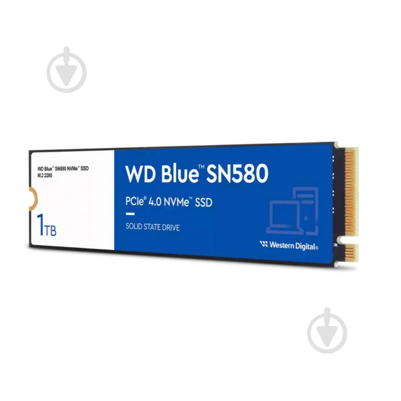 SSD-накопитель WD Blue SN580 1000GB M.2 PCI Express 4.0 x4 3D NAND (WDS100T3B0E) - фото 2