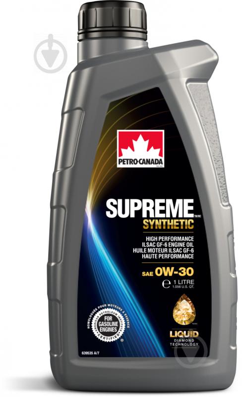 Моторне мастило Petro-Canada SUPREME SYNTHETIC 0W-30 1 л (MOSYN03C12) - фото 1