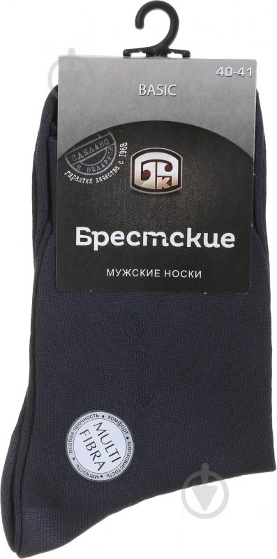 Носки мужские Брестские 2223 Basic 013 р.25 темно-серый - фото 1