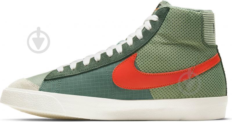 Кроссовки мужские демисезонные Nike Blazer Mid '77 DD1162-300 р.45 зеленые - фото 2 Кроссовки мужские демисезонные Nike Blazer Mid '77 DD1162-300 р.45 зеленые - фото 2