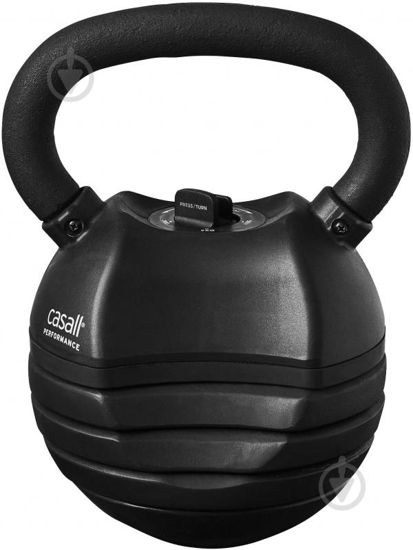 Гиря Casall PRF ADJUSTABLE KETTLEBELL 5-14KG 88229-901 черный - фото 1