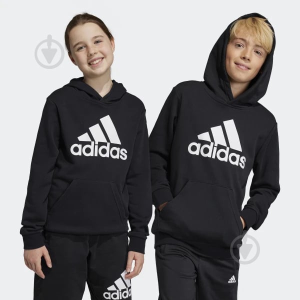 Джемпер Adidas U BL HOODIE HR6380 р.128 черный - фото 3