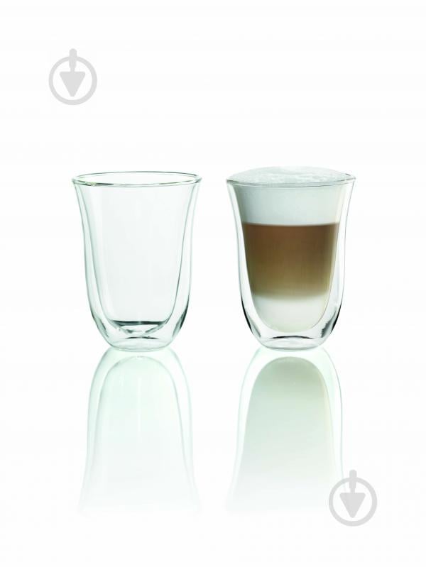 Набір склянок для лате Delonghi Latte Macchiato 220 мл 2 шт. - фото 2