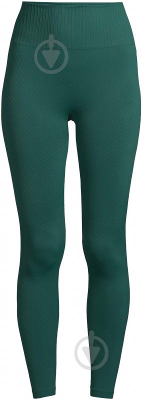 Лосины Casall SEAMLESS GRAPHICAL RIB HIGH WAIST TIGHTS 22610-412 р.S зеленый - фото 1