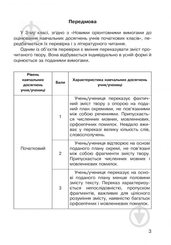 Книга Наталья Будная «Літературне читання: усний переказ прочитаного твору: діагностичні картки 3 кл.» 978-966-10-5018-0 - фото 4