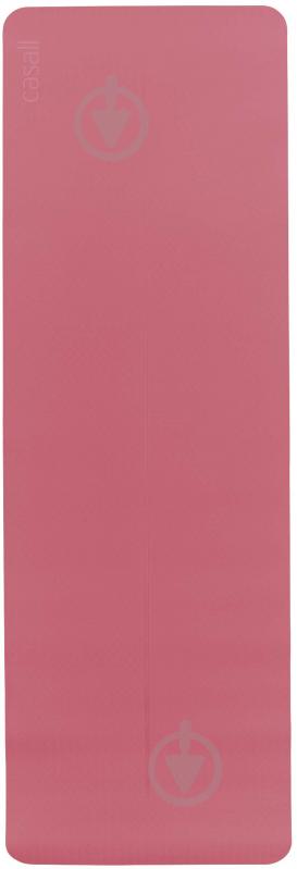 Коврик для йоги Casall Yoga mat position 4mm 1830х610х4 мм розовый - фото 2