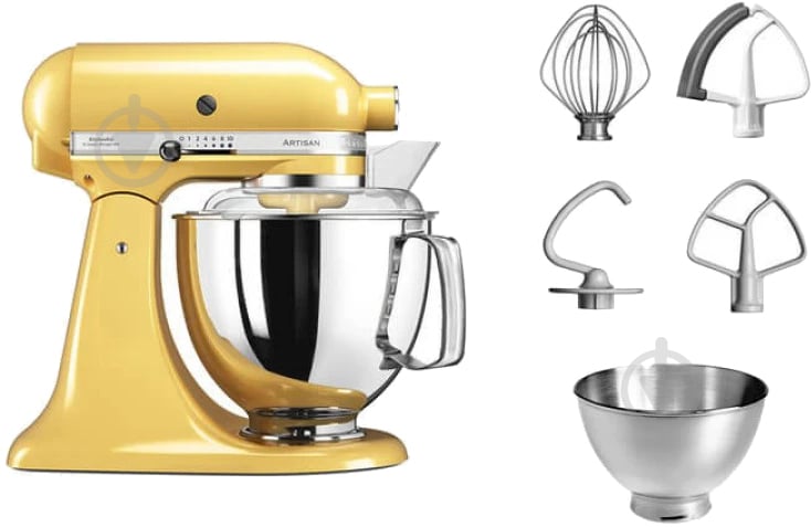 Кухонна машина KitchenAid Artisan Artisan 4,8 л 5KSM175PSEMY величний жовтий - фото 2