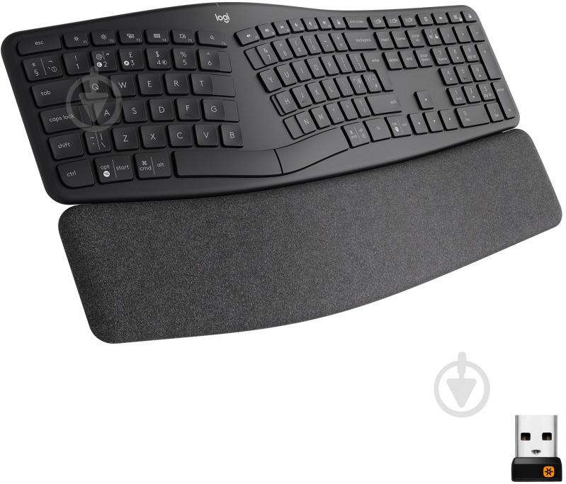 Клавиатура Logitech K860 Ergo (920-010352) graphite - фото 1 Клавиатура Logitech K860 Ergo (920-010352) graphite - фото 1