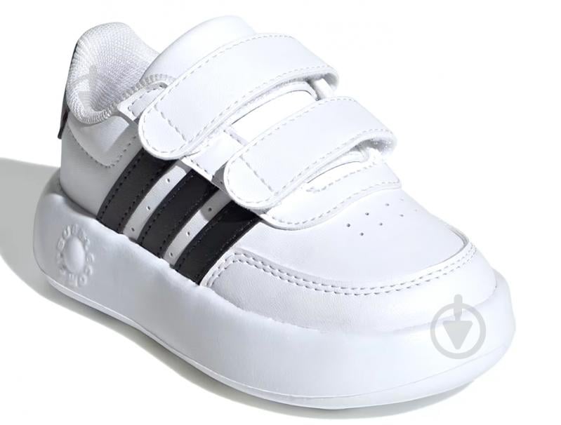 Кроссовки детские демисезонные Adidas BREAKNET 2.0 CF I ID5276 р.26,5 белые - фото 3