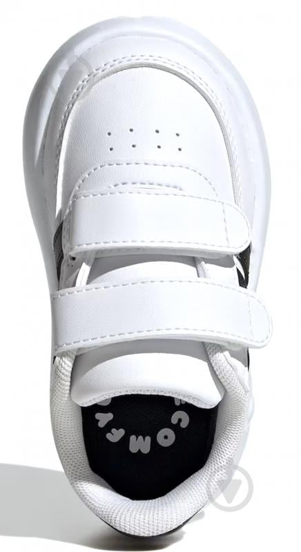 Кроссовки детские демисезонные Adidas BREAKNET 2.0 CF I ID5276 р.26,5 белые - фото 5