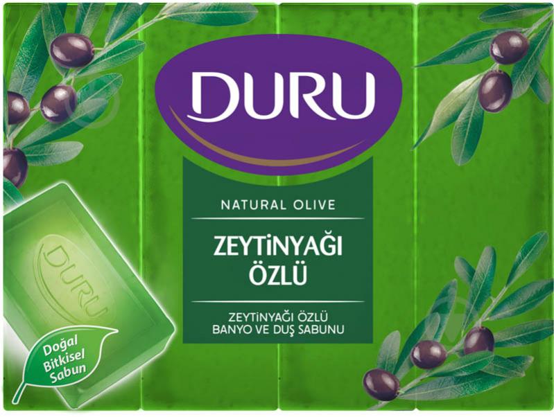 Мило Duru NATURAL з екстрактом оливкової олії 600 г 4 шт./уп. - фото 1