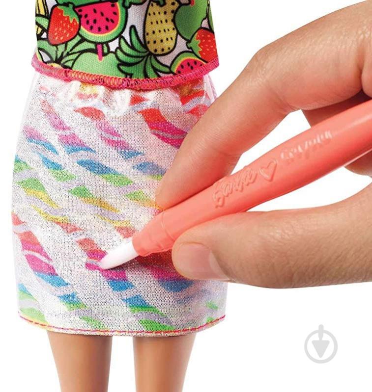 Лялька Barbie Crayola Rainbow Fruit Surprise - фото 3