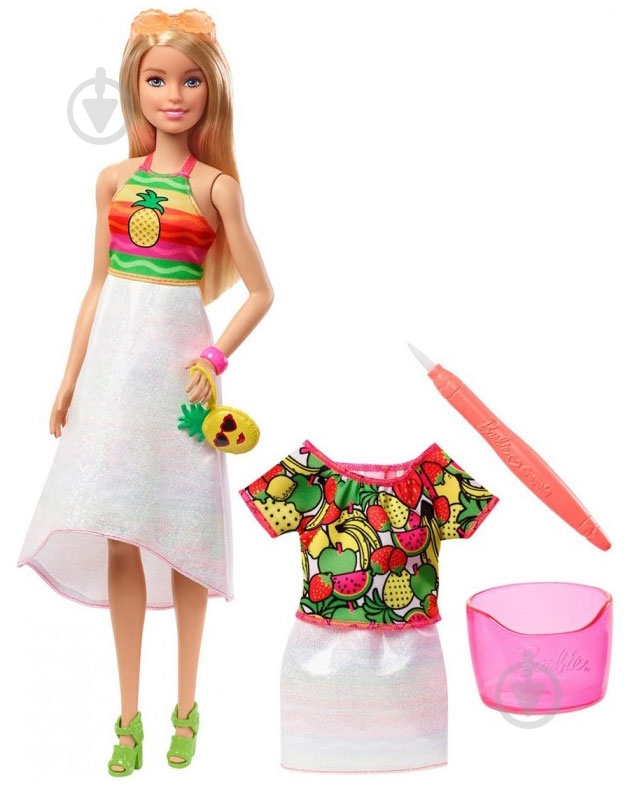 Лялька Barbie Crayola Rainbow Fruit Surprise - фото 2
