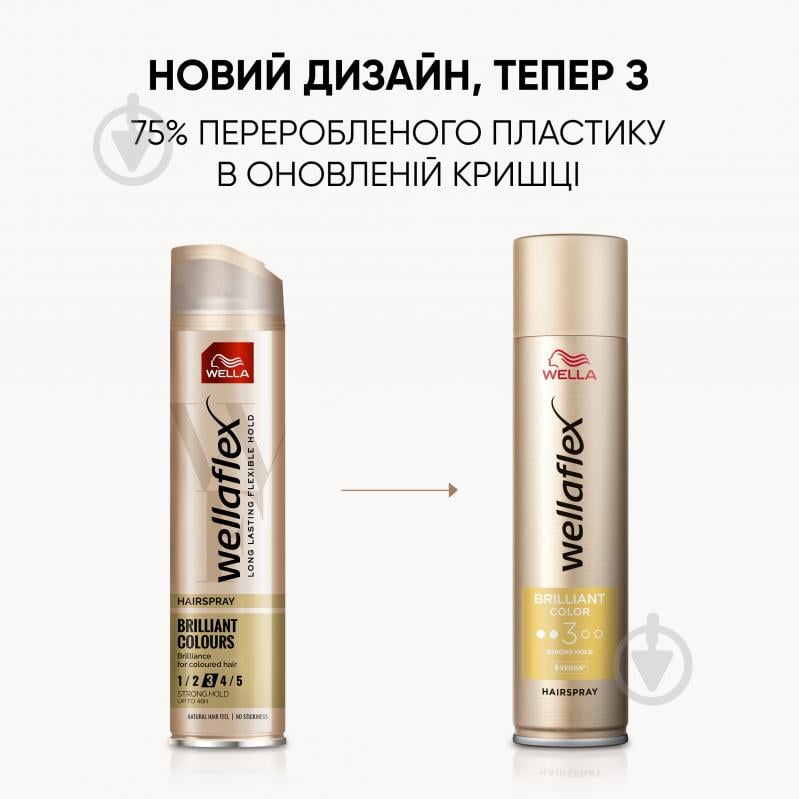 Лак для волос Wellaflex Brilliant Color 4 Extra Strong Hold 250 мл - фото 6