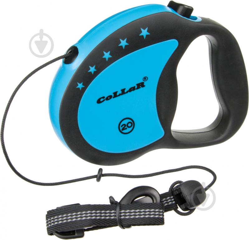 Поводок-рулетка Collar Control до 20 кг 5 м черный 81142 - фото 1
