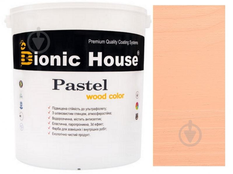 Краска Bionic House укрывная Pastel Wood Color Р220 персик шелковистый глянец 2,5 л - фото 5