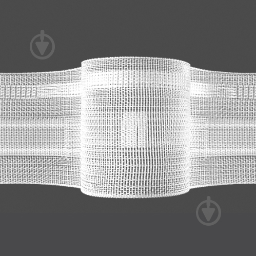 Тасьма 15.50.200.3 прозора 1:2 хвиля 50 мм 2 ряди петель Magam - фото 1
