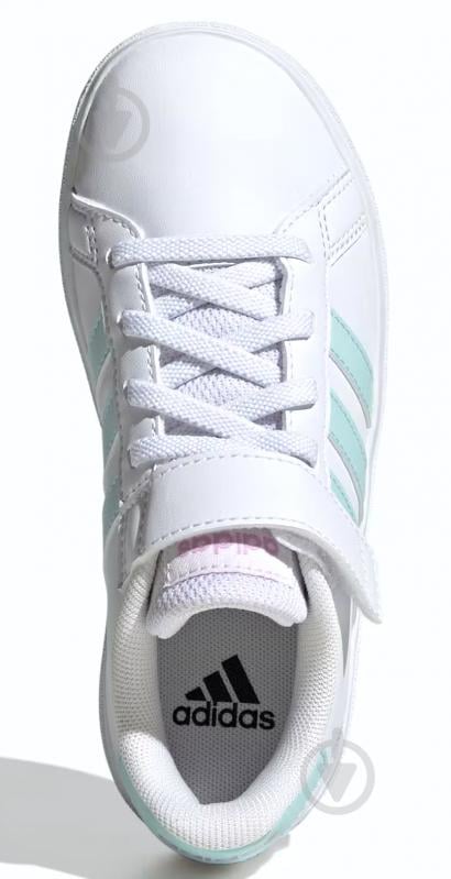 Кроссовки для девочек демисезонные Adidas GRAND COURT 2.0 EL ID7886 р.30,5 белые - фото 5