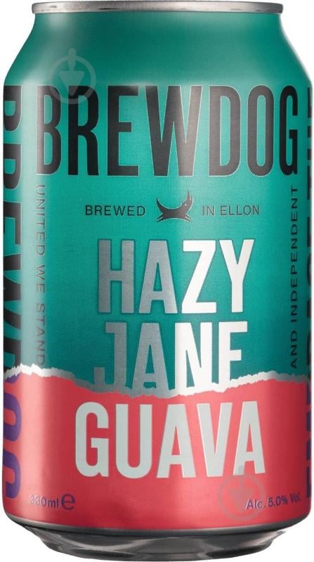 Пиво BrewDog Hazy Jane Guava 0,33 л - фото 1