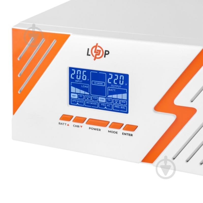 Источник бесперебойного питания LogicPower с правильной синусоидой 12V LPM-PSW-1500VA (1050Вт) White 22755 - фото 6