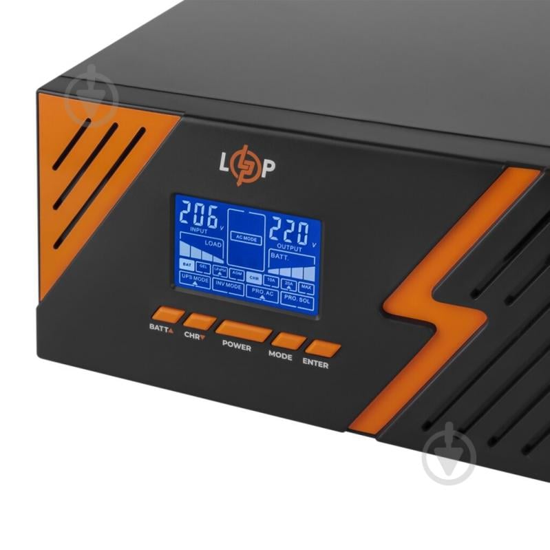 Джерело безперебійного живлення LogicPower з правильною синусоїдою 12V LPM-PSW-1500VA (1050Вт) Black 22754 - фото 6