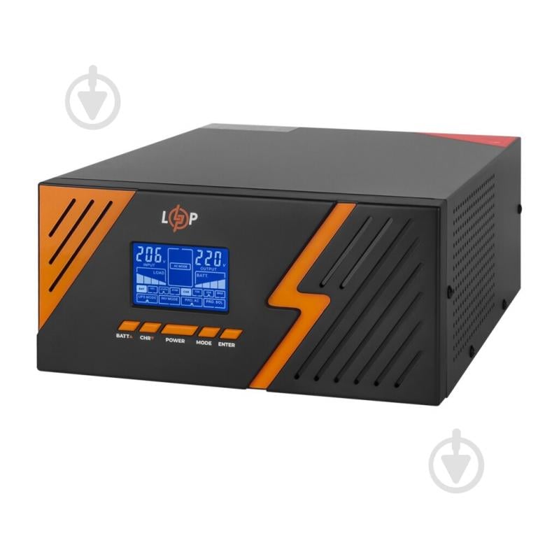 Джерело безперебійного живлення LogicPower з правильною синусоїдою 12V LPM-PSW-1500VA (1050Вт) Black 22754 - фото 2