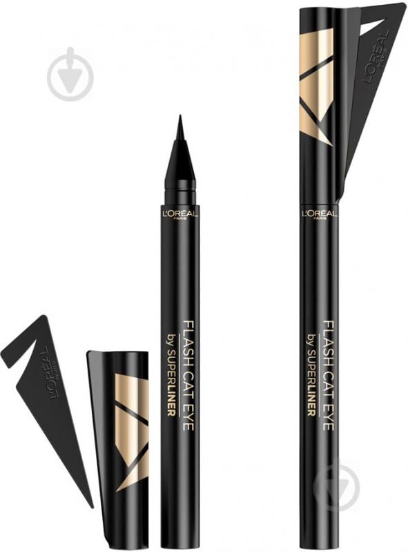 Подводка-фломастер L'Oreal Paris Superliner Flash Cat Eye 01 black 1 мл - фото 1