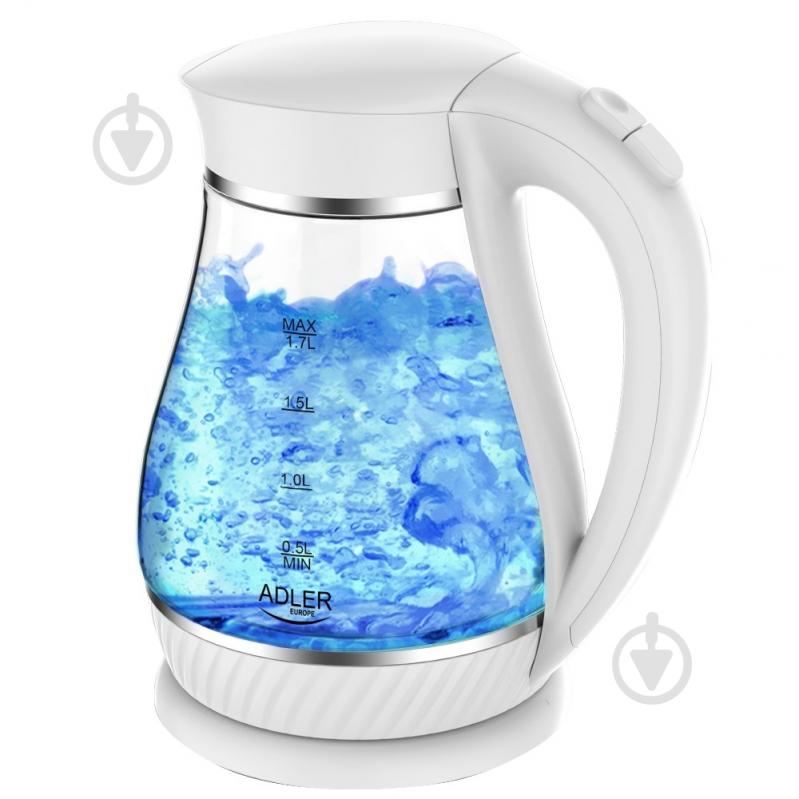 Электрочайник Adler AD 1274 white - фото 1