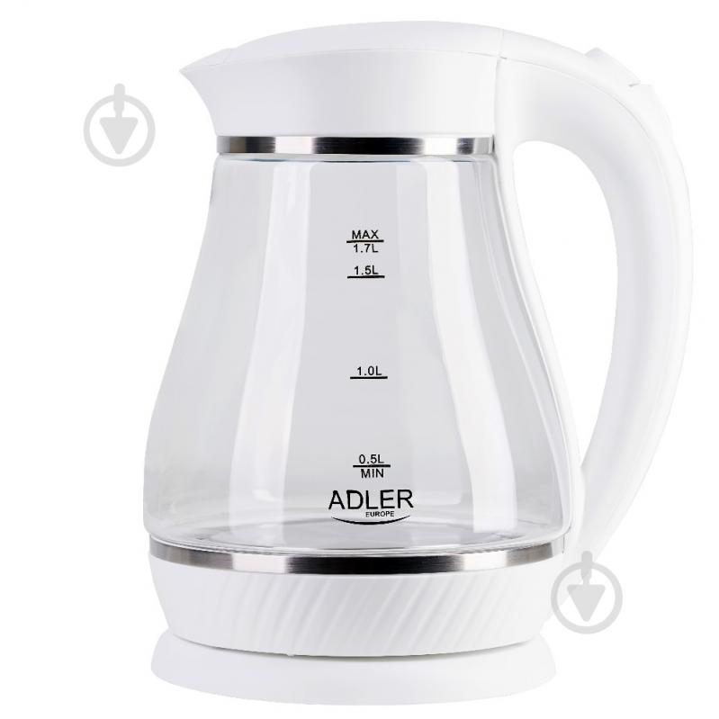 Электрочайник Adler AD 1274 white - фото 2
