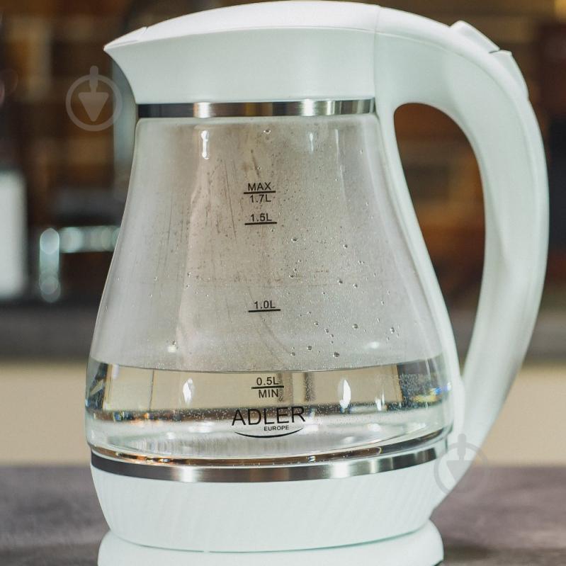 Электрочайник Adler AD 1274 white - фото 4