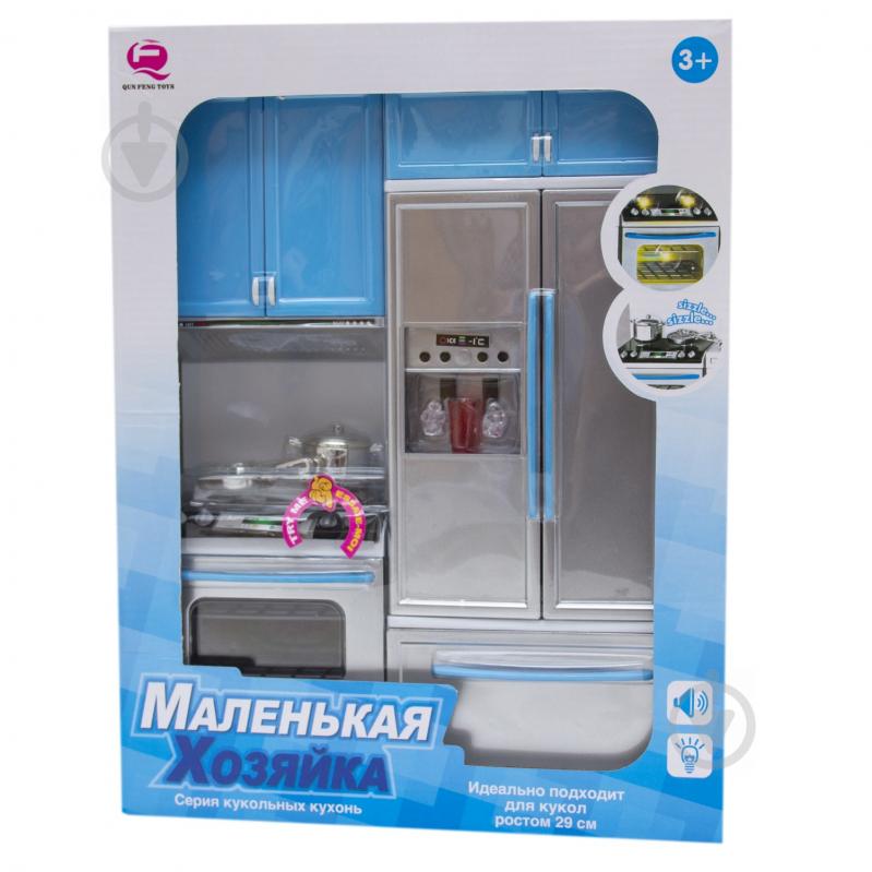 Лялькова кухня Qun Feng Toys Маленька господарочка-1, блакитна - фото 1