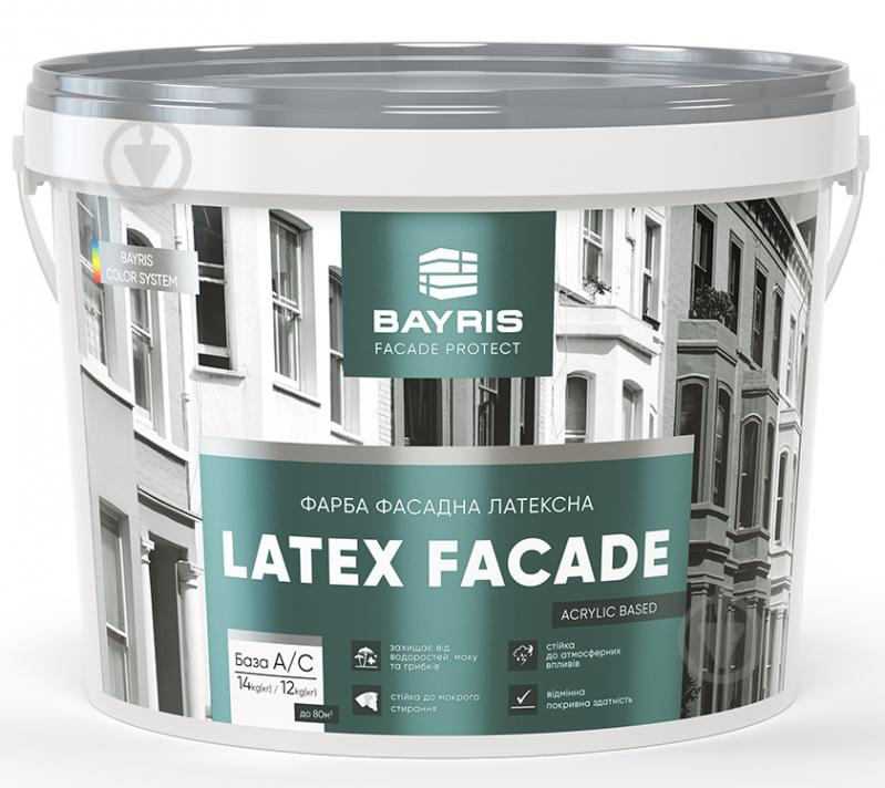 Фарба фасадна водоемульсійна Aider LATEX FAСADE мат білий 14 кг - фото 1