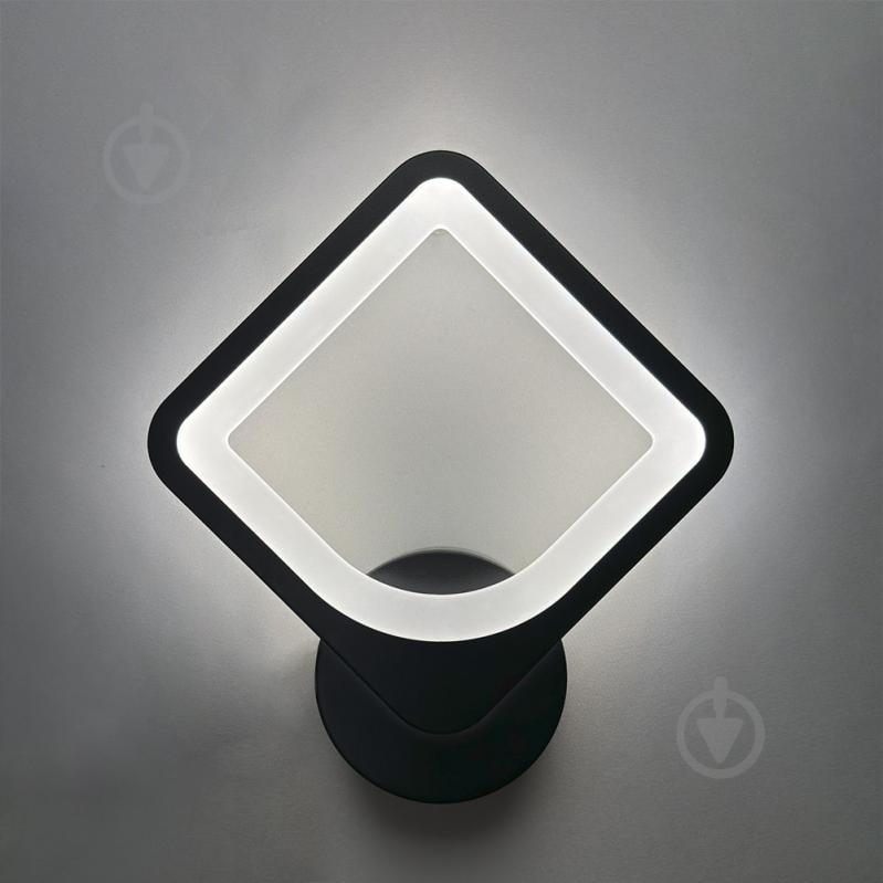 Бра Luminaria 1x24 Вт без цоколя черный TETRA 24W S BLACK - фото 3