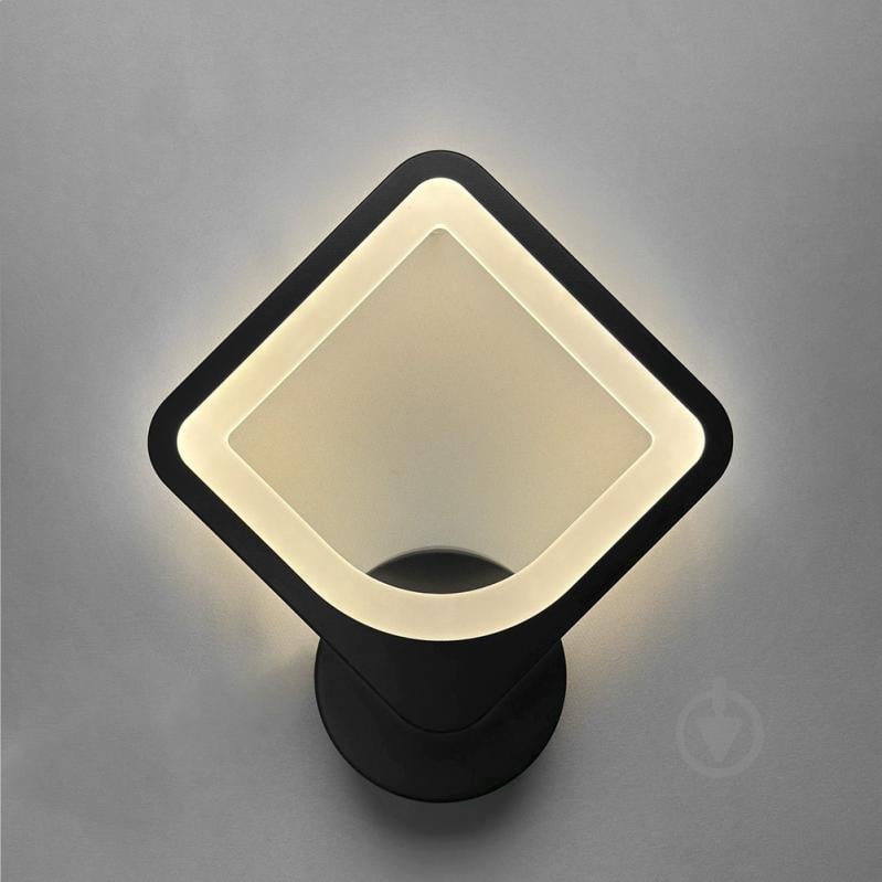 Бра Luminaria 1x24 Вт без цоколя черный TETRA 24W S BLACK - фото 4