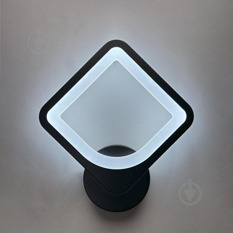 Бра Luminaria 1x24 Вт без цоколя черный TETRA 24W S BLACK - фото 5