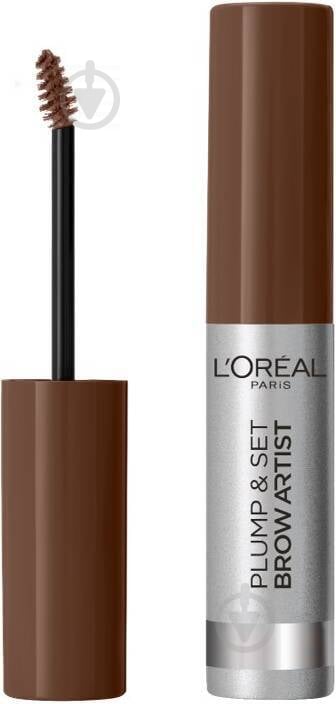 Туш для брів L'Oreal Paris Brow Artist Plump & Set для фіксації форми та додання кольору 108 Dark Brunette 4,9 мл - фото 1