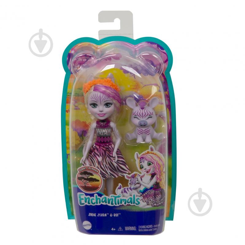 Кукла Enchantimals Зебра Зеди GTM27 - фото 6 Кукла Enchantimals Зебра Зеди GTM27 - фото 6